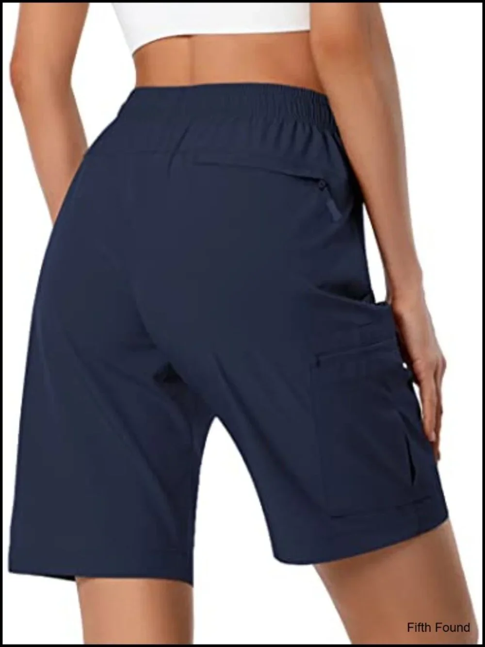 Lightweight Hiking Cargo Shorts Quick Dry 5 Zipper Pockets Water Resistant UPF